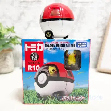 [ 새상품 미개봉 ] 드림 토미카 라이드온 R10 피카츄 & 몬스터볼 카