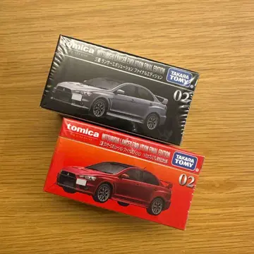 [ 미개봉 새상품 ] 토미카 프리미엄 미쓰비시 랜서 에볼루션 2대 세트