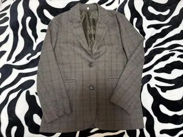 무인양품 기모 테일러드 자켓 M 체크 무늬