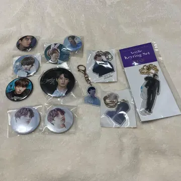 BTS 국 아크릴 키링 배지 세트