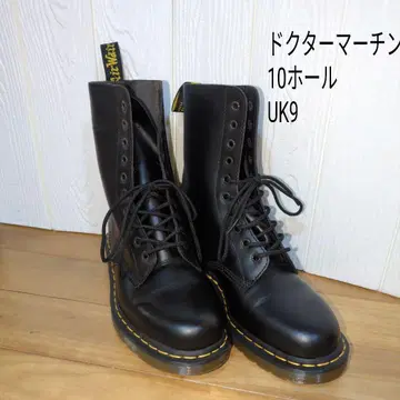 [ 새상품에 가까운 ] Dr.Martens 10홀 블랙 UK9 빅