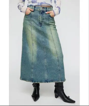 LAGUA GEM WASH VINTAGE 롱 스커트