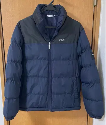 FILA 다운 자켓 L 네이비/블랙