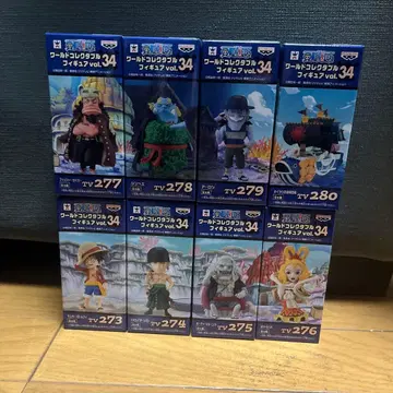 원피스 월드 콜렉터블 피규어 vol.34 전 8종 세트