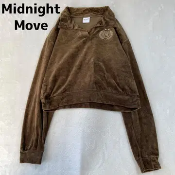 Midnight Move V 칼라 스웨트 셔츠 벨로아 스키퍼