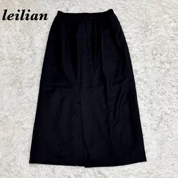 [ 새상품급 ] Leilian 울 타이트 롱 스커트 9 블랙