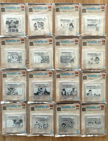 제일복권 드래곤볼 40주년 H상 MOKUJI 스탠드 16종 세트