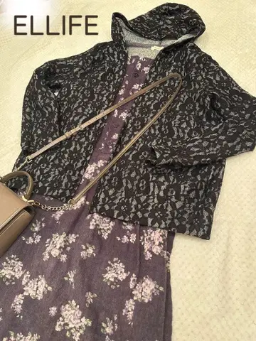 ELLIFE 엘페 후드 부착 가디건 후드티