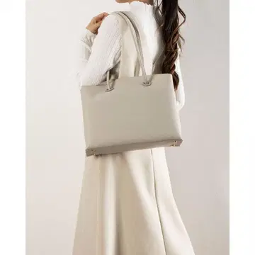 12twelve agenda/경량 사이드 지퍼 배색 A4 핸드백