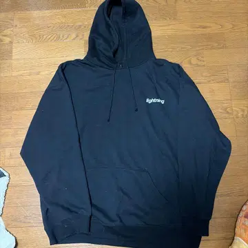 lightning XL 후드티 백 프린트
