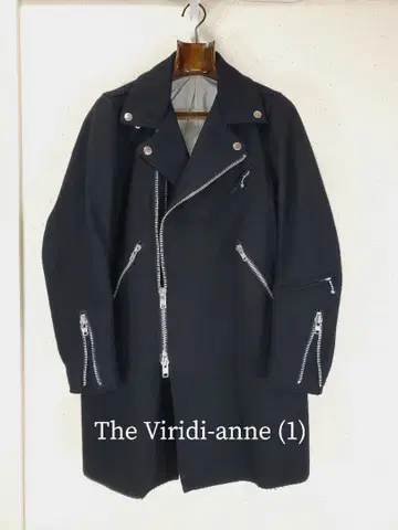 The Viridi-anne 비리디안 멜톤 울 원단 라이더스 코트