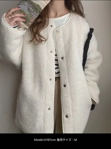 JUNOAH 리버서블 퀼팅 보아 자켓