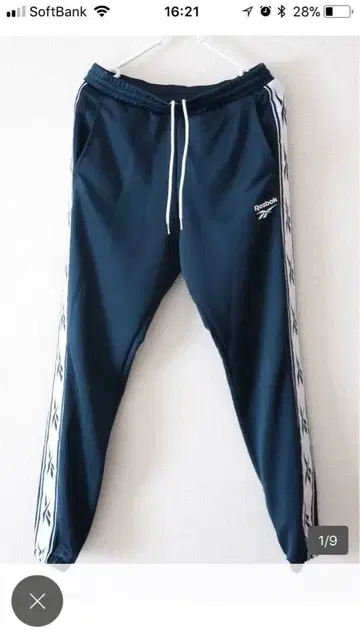 새상품급 Reebok CLASSIC 테이프 로고 맨투맨 팬츠 S