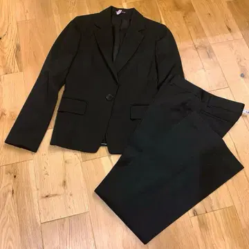 꼼사드모드 블랙 팬츠 수트 세트