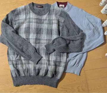 MOUV & Shakehand 2세트 캐시미어 100% 남성용 스웨터