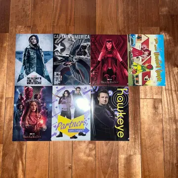 마블 캐릭터 클리어 파일 세트