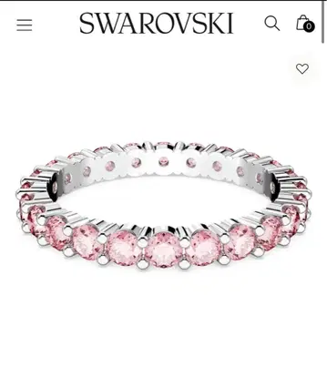 스와로브스키 반지 17호 시착만 한 새상품