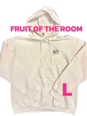 FRUIT OF THE LOOM 화이트 후드티 L 사이즈 속기모