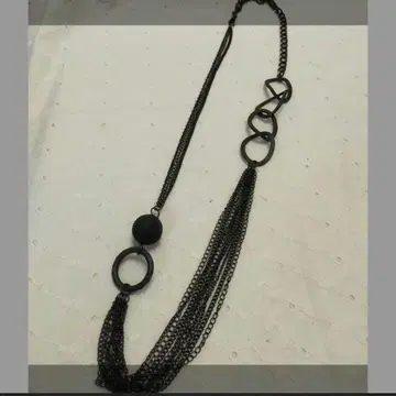 메탈릭 9연 체인 롱 목걸이 10