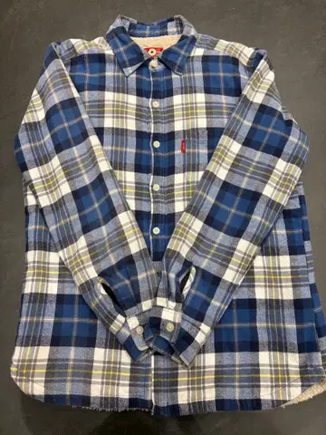 컨버스 긴팔 셔츠 블루 계열 체크