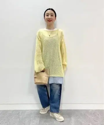 BEAMS BOY / 핸드 모헤어 풀오버