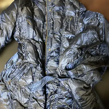 네이비 프릴 디자인 다운 자켓 M