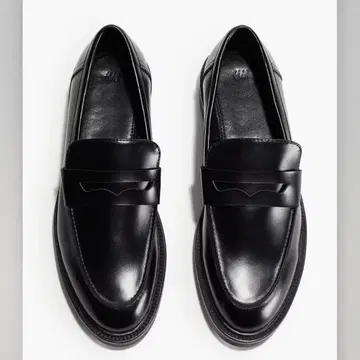 H&M 블랙 청키 로퍼 38 사이즈