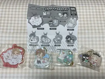 나츠메 우인장 산리오 아크릴 키링 4개 세트