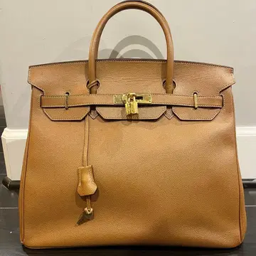 로얄 이네스 핸드백 브라운 자물쇠 열쇠 여성용