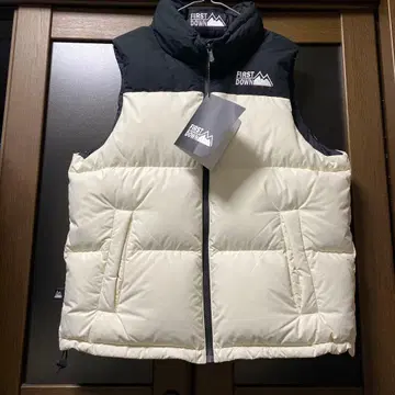 FIRST DOWN 다운 자켓 S 사이즈 화이트/블랙