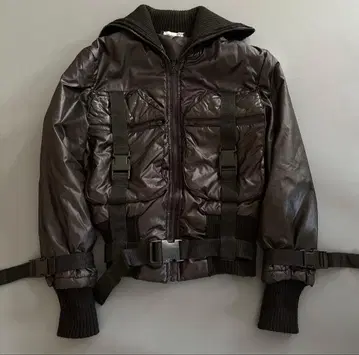 카고 다운 자켓 충전솜 블랙 기믹 gimmick 테크 블루종