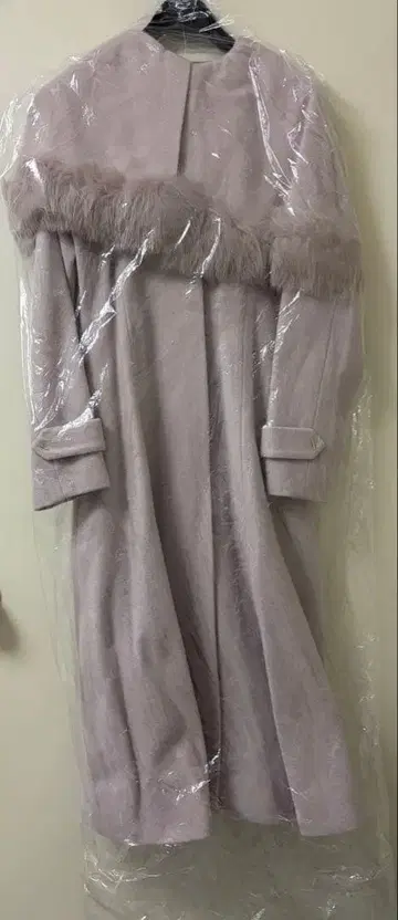 Noela 퍼 트리밍 2WAY 롱 코트