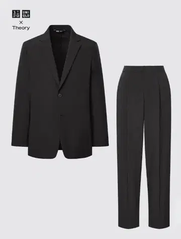 유니클로 UNIQLO x Theory 비즈니스 정장 블랙 셋업 M