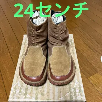 인디언 코듀로이 숏부츠 브라운 24cm