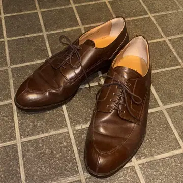 [데지우리] [DE GIULI] 다크 브라운 가죽 신발 26.5cm