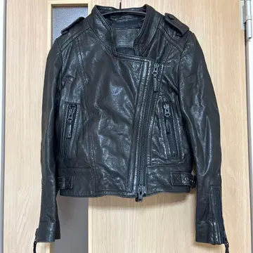 그레이스 콘티넨탈 라무 가죽 자켓 더블 라이더스 블랙 38