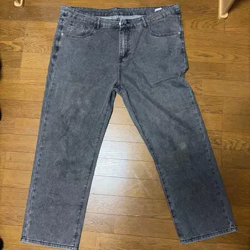 그레이 스트레이트 데님 2XL