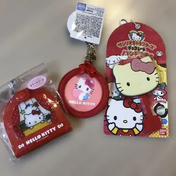 헬로키티 거울 참 빗 3종 세트 미개봉