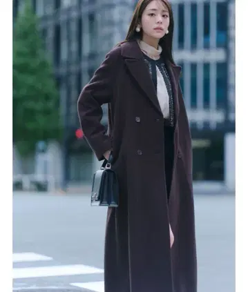 MERCURY DUO 울 체스터 코트 브라운