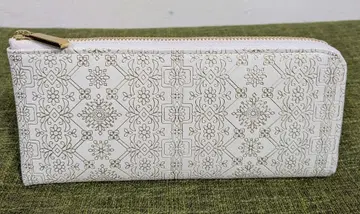 [ 미사용 새상품 ] 유젠분코 장지갑 L자 지퍼 골드