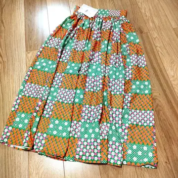 [ 미사용 새상품 ] moyan AFRICA 꽃무늬 롱 스커트