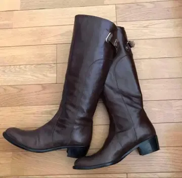 새상품급 Clar Pierce 가죽 롱 부츠 승마 자키 부츠