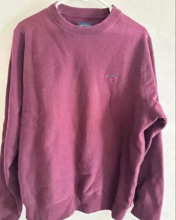 NOAH 버건디 맨투맨 XS