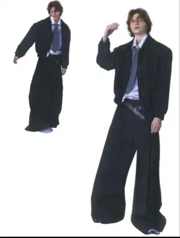 신년 세일 M 사이즈 Fax Copy Express 와이드 슬랙스