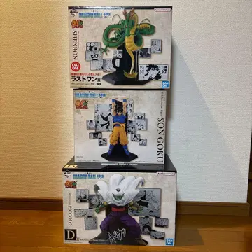 드래곤볼 제일복권 40주년 손오공 피콜로 신룡 피규어 세트