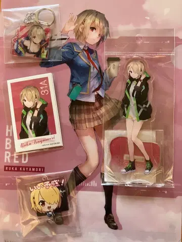헤븐 번즈 레드 카야모리 츠키카 아크릴 스탠드 키링 외