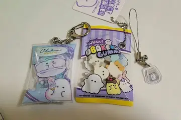 오바케누 마스코트 지우개 마카롱 묶음 키링