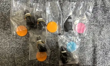 검은 고양이와 목걸이 피규어 컬렉션