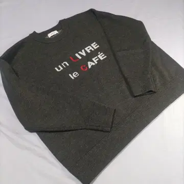 새상품급 SHIPS any 쉽스 로고 자수 크루넥 니트 그레이 F