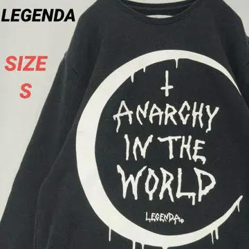 LEGENDA 레전드 맨투맨 오버 사이즈 남성용 S 블랙